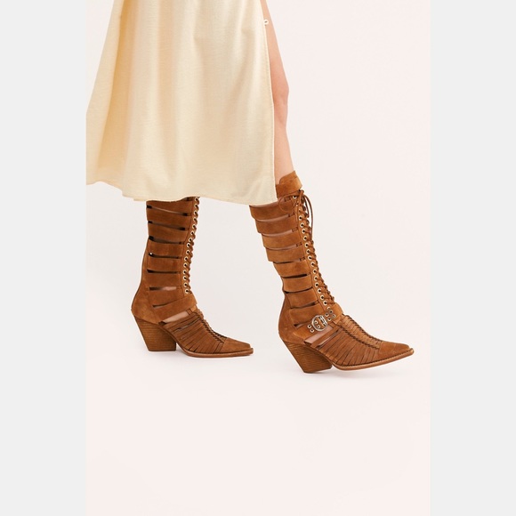 Free People x Jeffrey Campbell Beckette Knee Boots - Picture 2 of 4